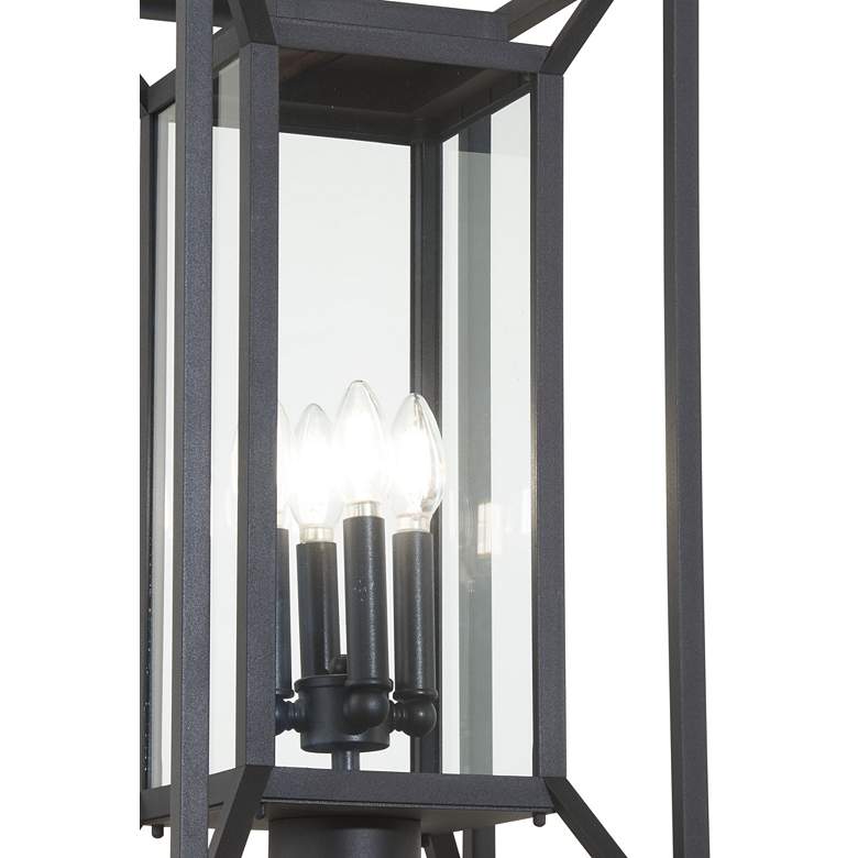 Image 3 The Great Outdoors Harbor View 4-Light 11.5-in Black Outdoor Post Lantern more views