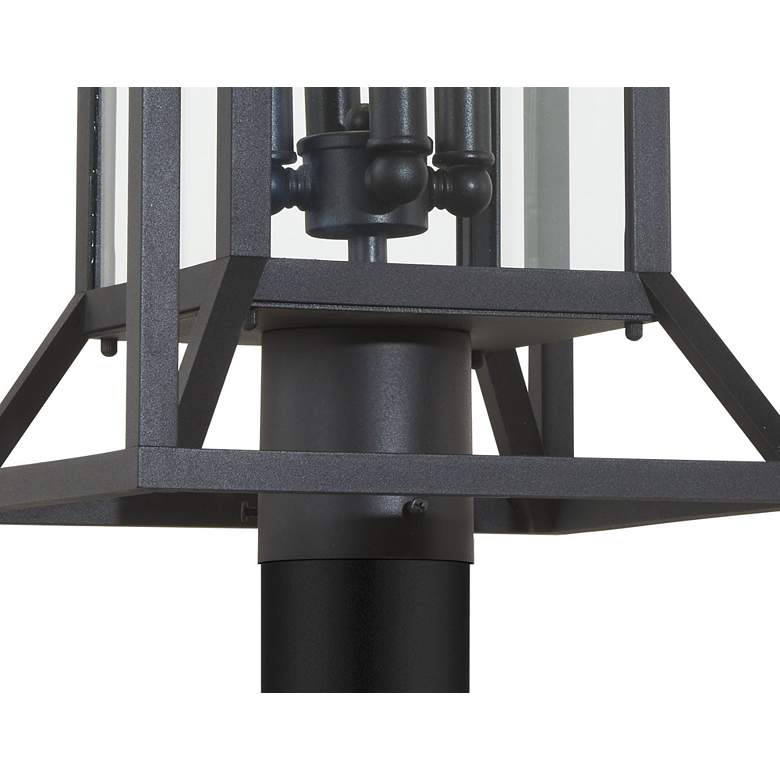 Image 4 The Great Outdoors Harbor View 4-Light 11.5-in Black Outdoor Post Lantern more views