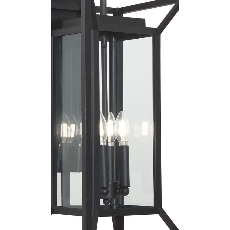 Image 2 The Great Outdoors Harbor View 4-Light 11.5-in Black Outdoor Wall Sconce more views