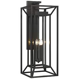 Image1 of The Great Outdoors Harbor View 4-Light Sand Black Outdoor Wall Mount