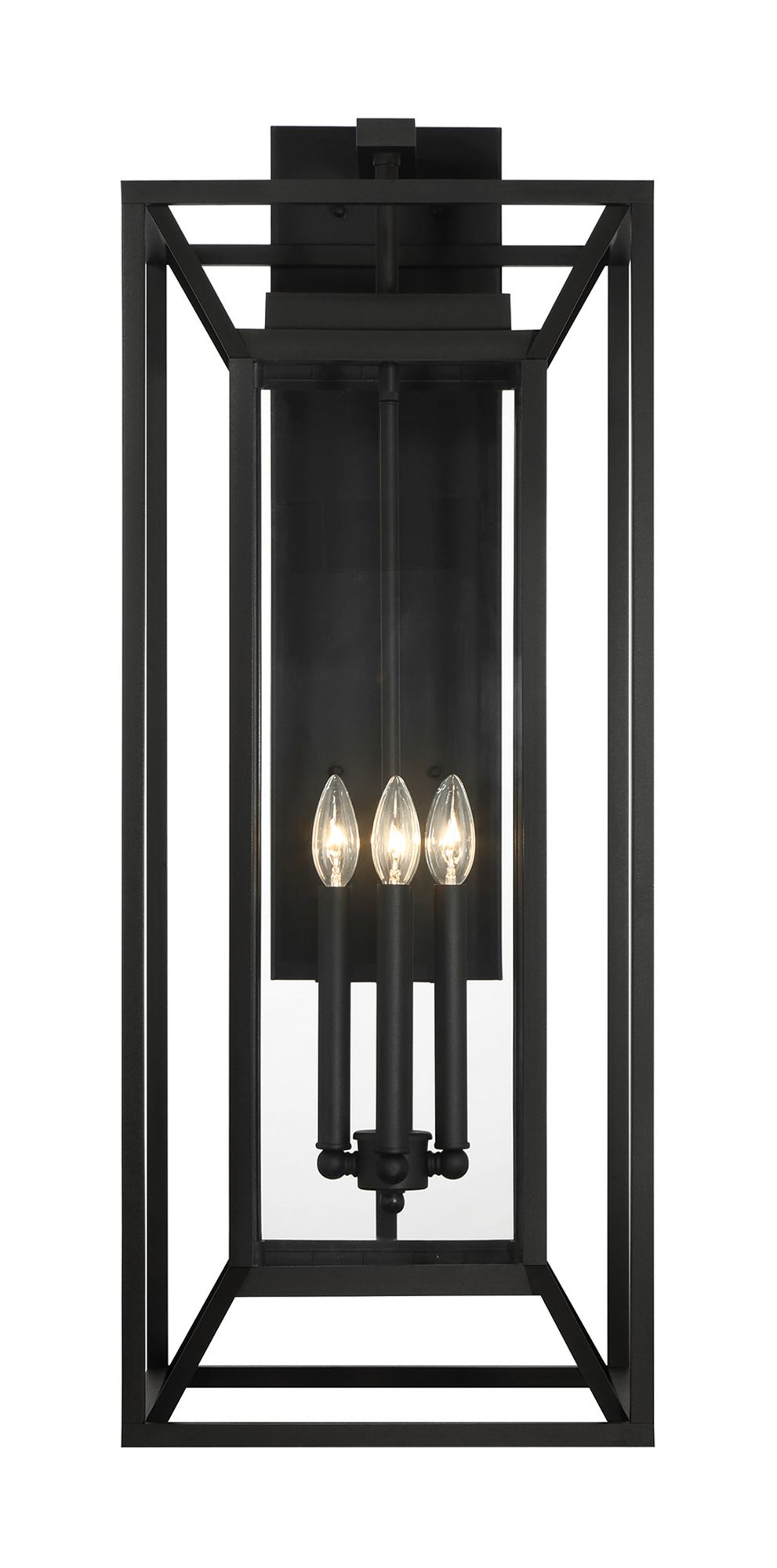 Image 4 The Great Outdoors Harbor View 4-Light Sand Black Outdoor Wall Mount more views