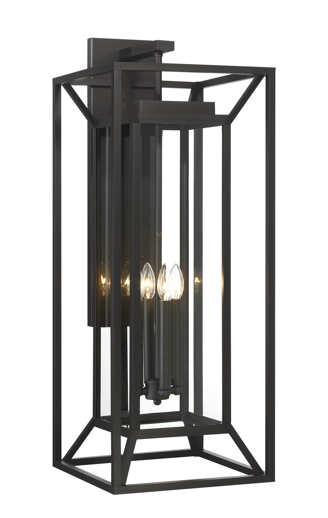 Image 7 The Great Outdoors Harbor View 4-Light Sand Black Outdoor Wall Mount more views