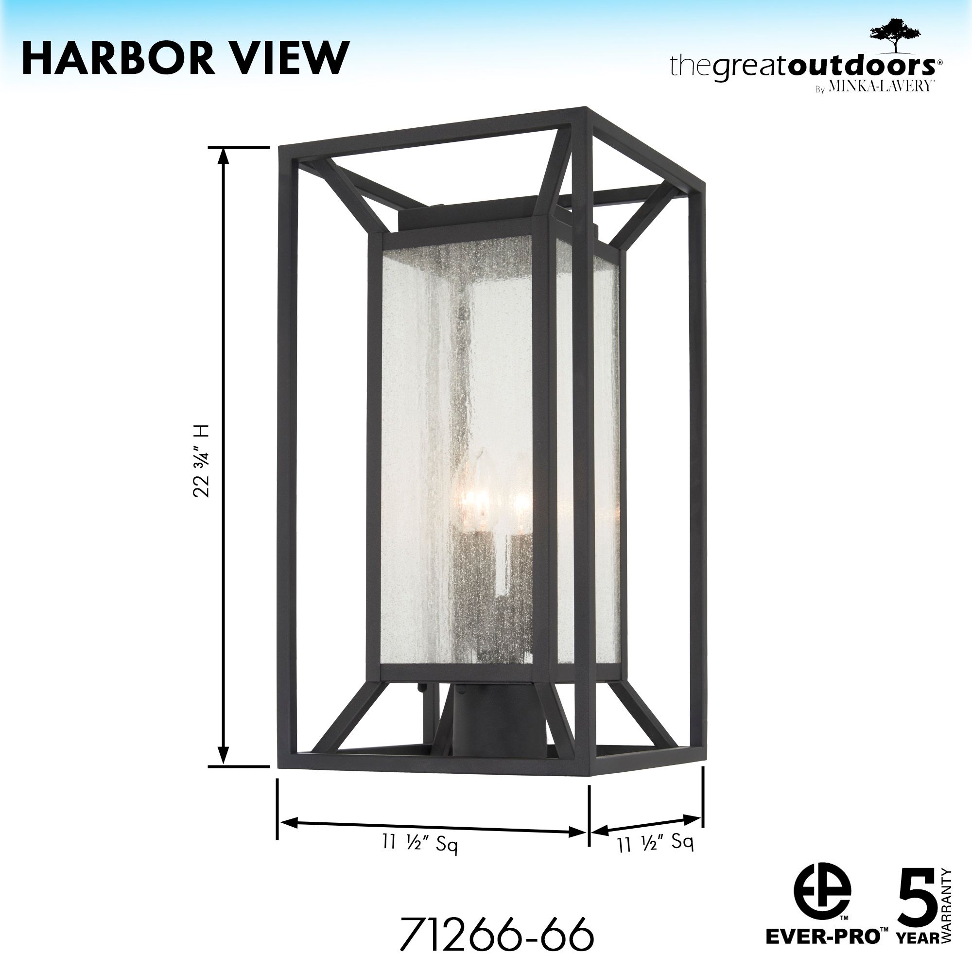 Image 5 The Great Outdoors Harbor View 4-Light Sand Coal Outdoor Post Mount more views