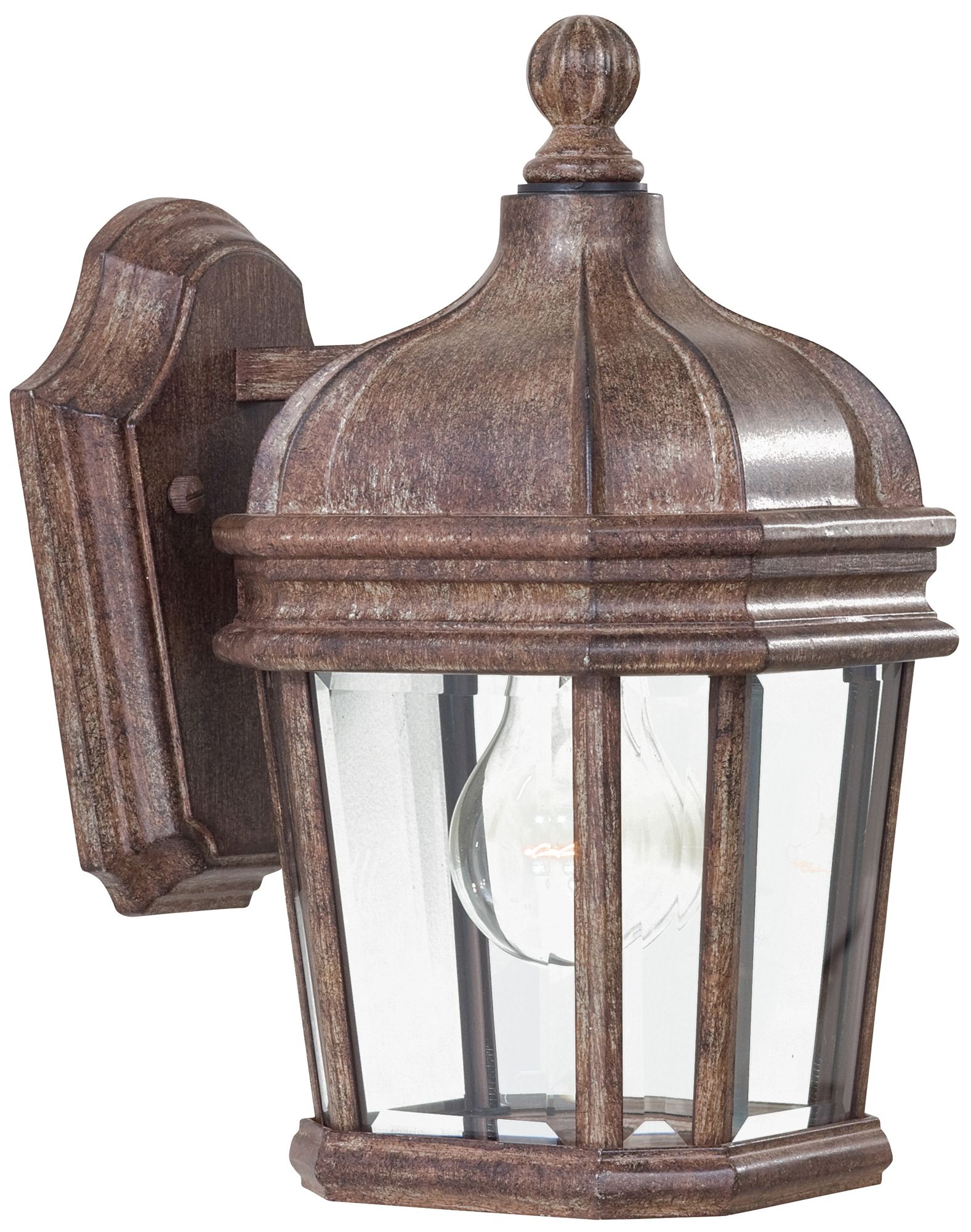 The Great Outdoors Harrison 1-Light Vintage Rust Wall Mount