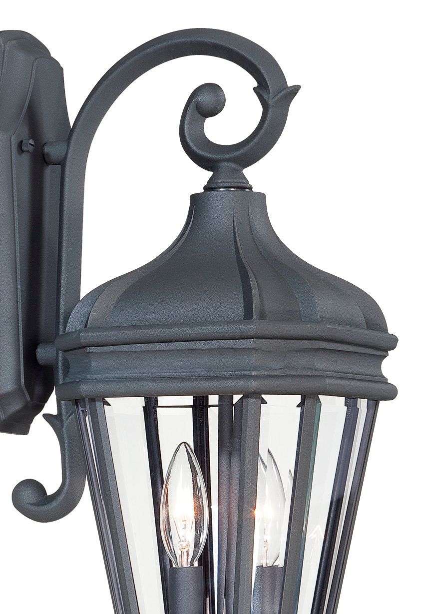 Image 4 The Great Outdoors Harrison 2-Light Sand Coal Outdoor Wall Mount more views