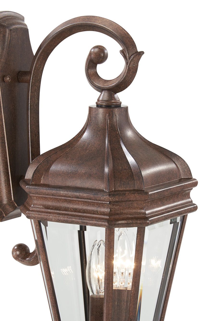 Image 4 The Great Outdoors Harrison 2-Light Vintage Rust Outdoor Wall Mount more views