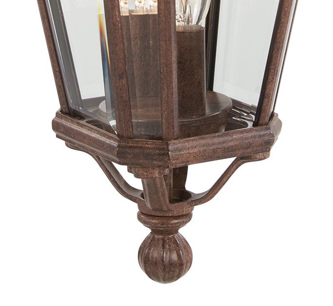 Image 5 The Great Outdoors Harrison 2-Light Vintage Rust Outdoor Wall Mount more views