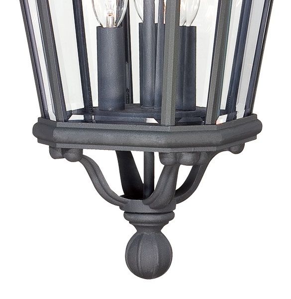 Image 3 The Great Outdoors Harrison 3-Light Sand Coal Outdoor Wall Mount more views