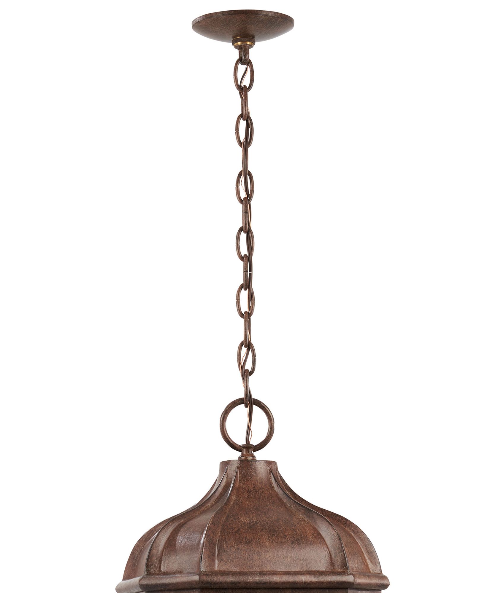 Image 4 The Great Outdoors Harrison 4-Light Vintage Rust Outdoor Chang Hung Lantern more views