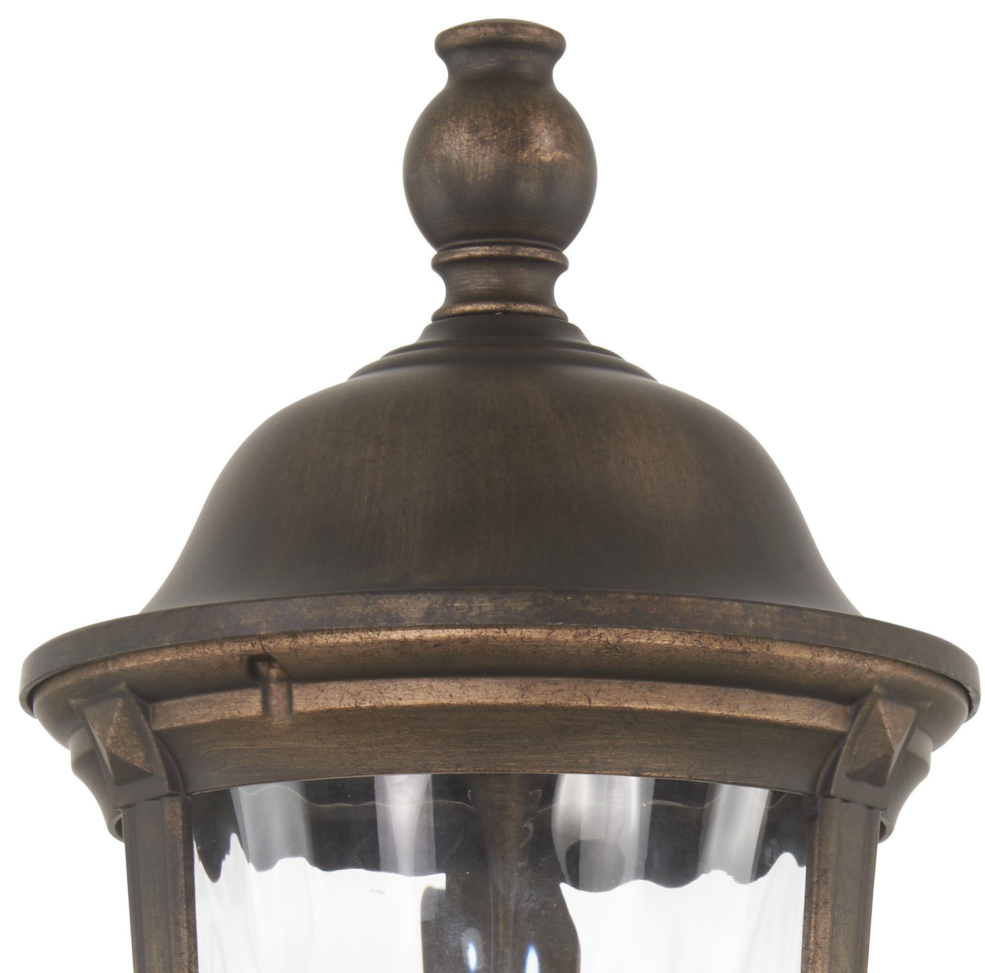 Image 3 The Great Outdoors Havenwood 3-Light Bronze and Silver Outdoor Post Mount more views