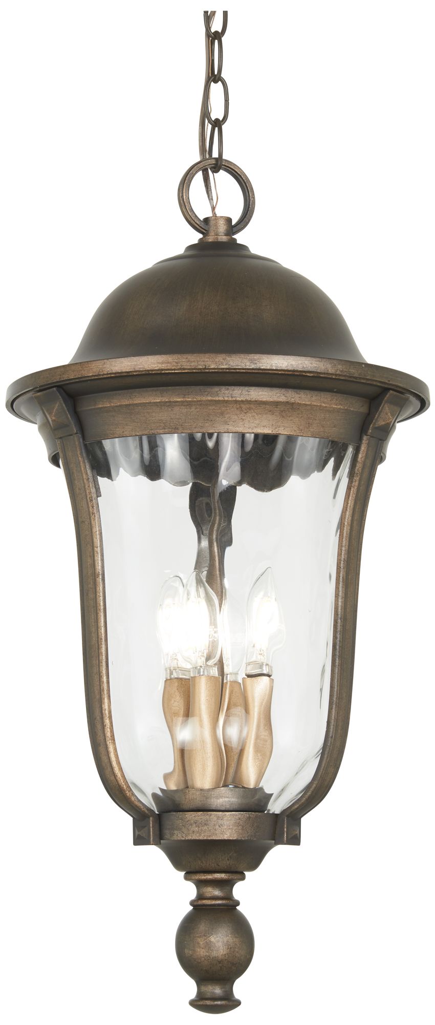 Image 2 The Great Outdoors Havenwood 4-Light Bronze and Silver Hung Lantern