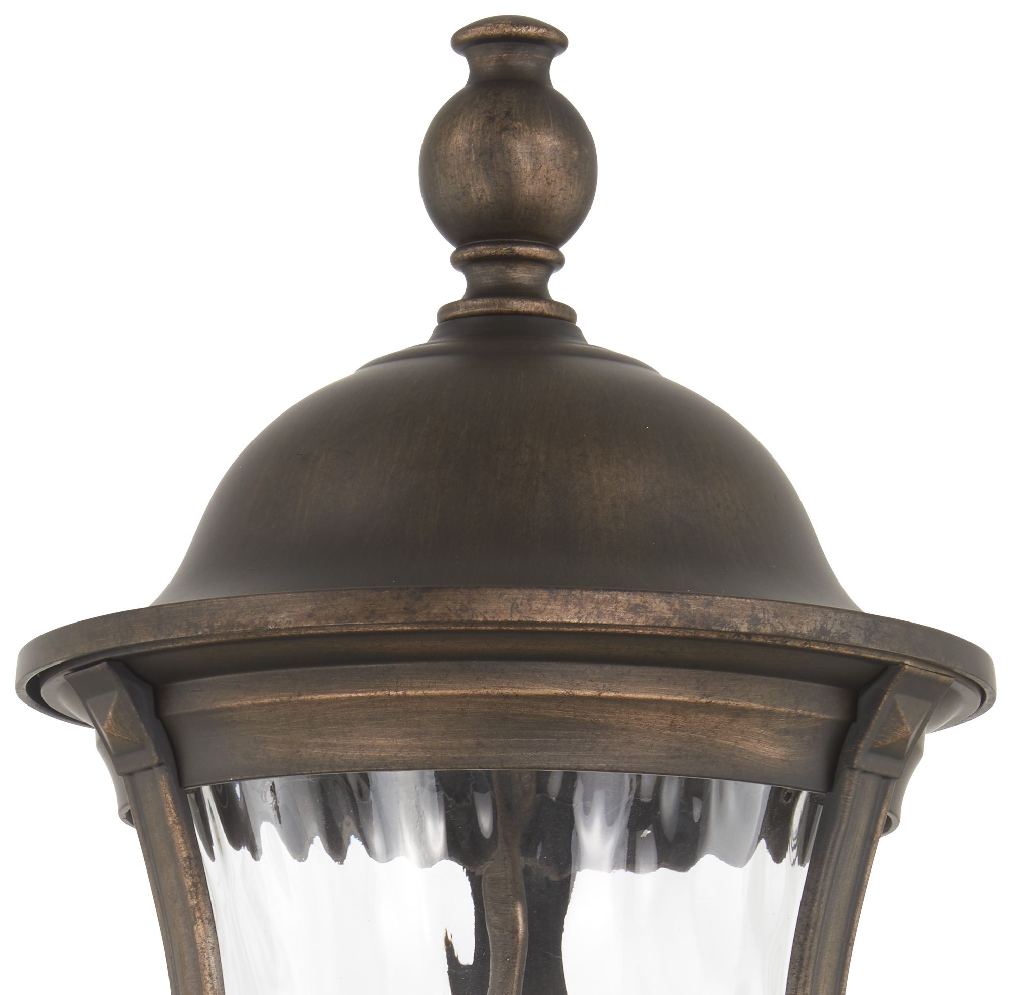 Image 3 The Great Outdoors Havenwood 4-Light Bronze and Silver Post Mount Lantern more views