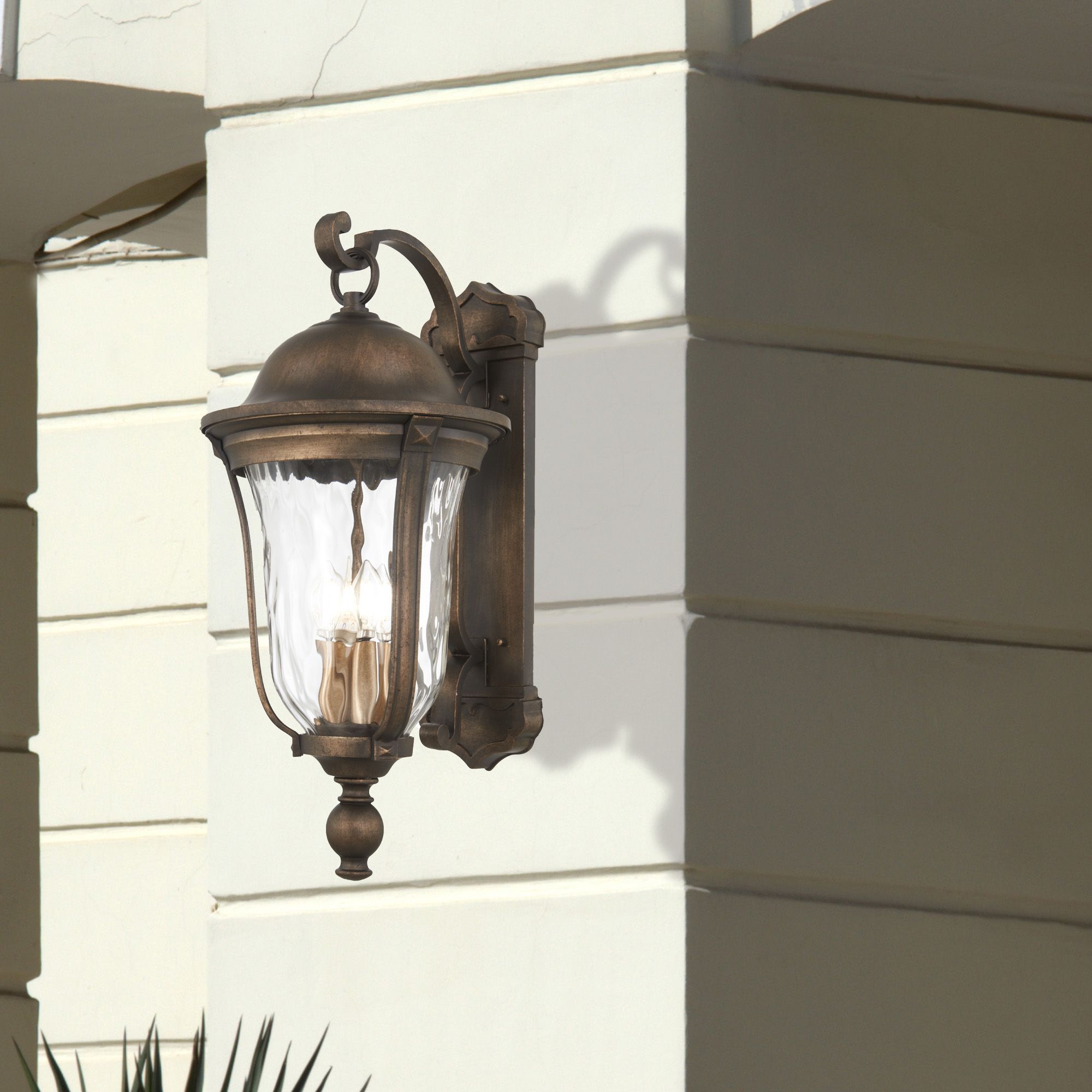 Image 6 The Great Outdoors Havenwood 4-Light Tauira Bronze and Silver Wall Mount more views