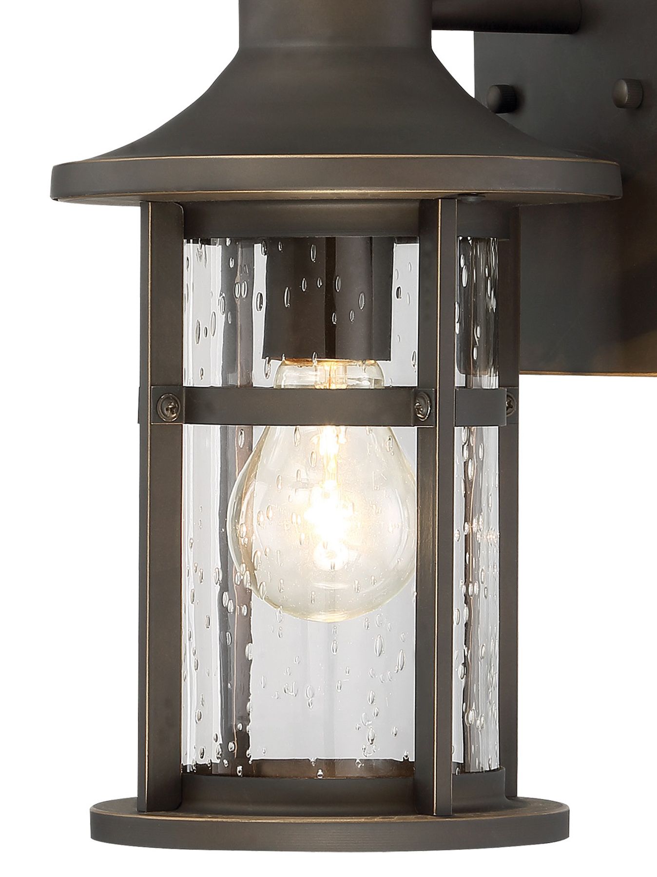 Image 3 The Great Outdoors Highland Ridge 1-Light Oil Rub Bronze Outdoor Wall Mount more views