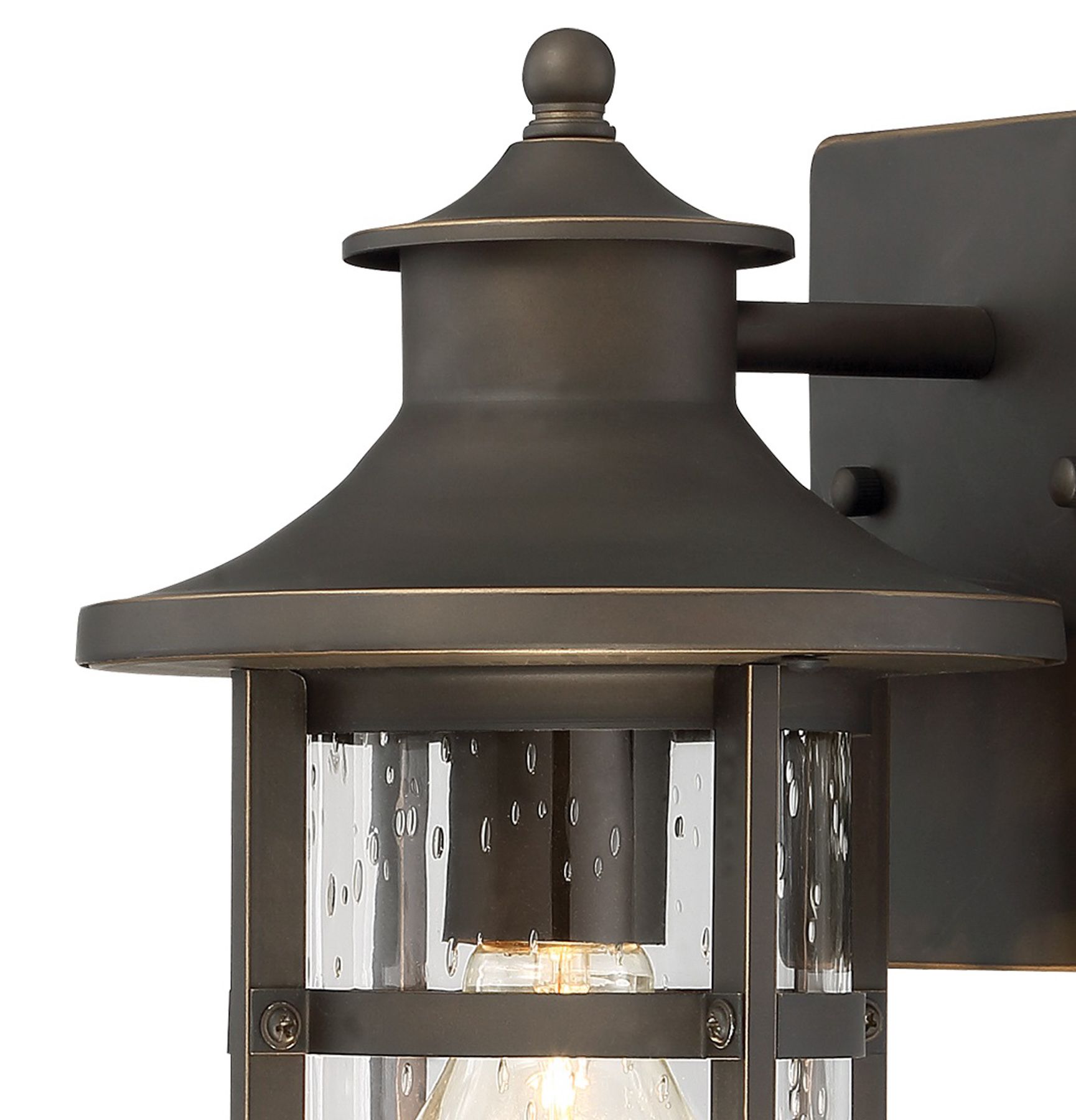 Image 4 The Great Outdoors Highland Ridge 1-Light Oil Rub Bronze Outdoor Wall Mount more views