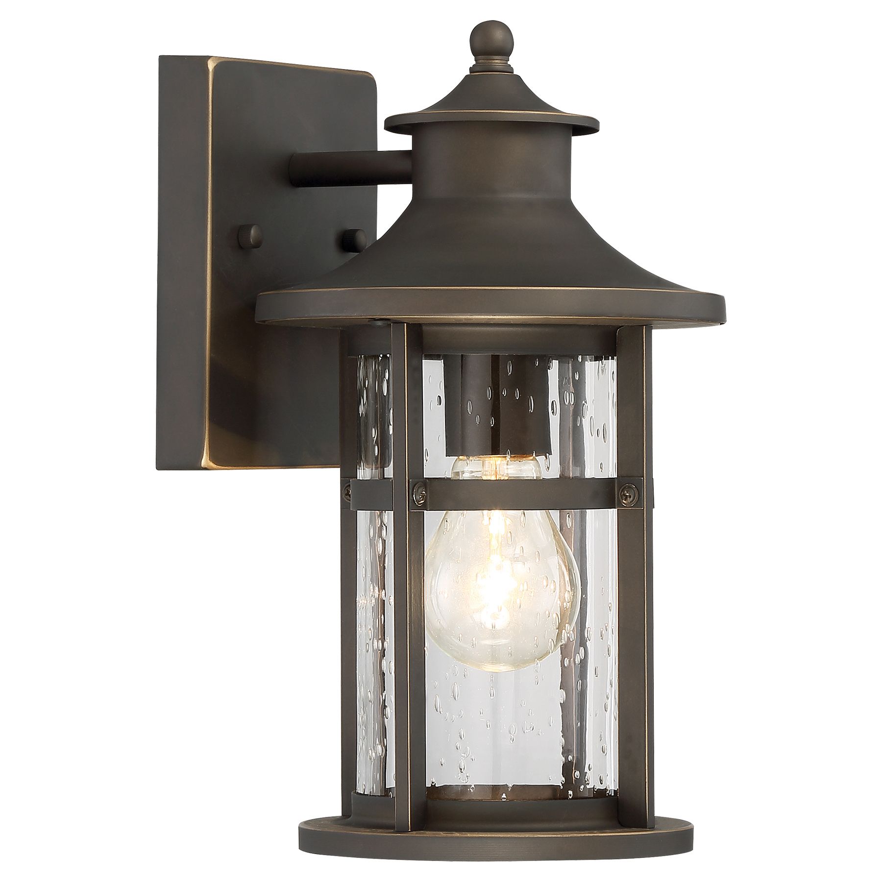 Image 5 The Great Outdoors Highland Ridge 1-Light Oil Rub Bronze Outdoor Wall Mount more views