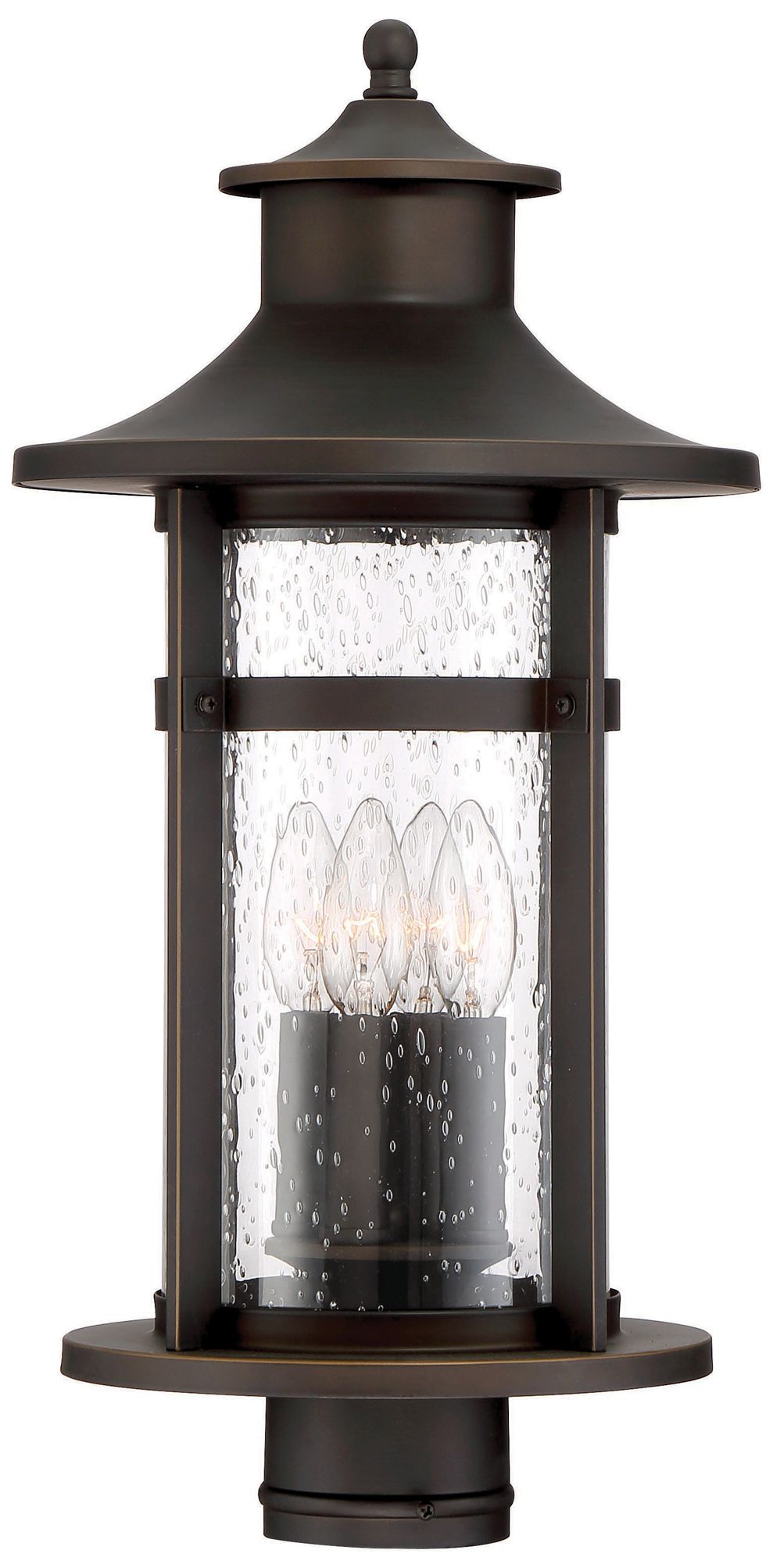 Thumbnail1 of The Great Outdoors Highland Ridge 4-Light Oil Rub Bronze Outdoor Post Light