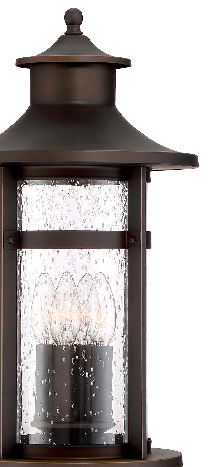 Thumbnail2 of The Great Outdoors Highland Ridge 4-Light Oil Rub Bronze Outdoor Post Light more views