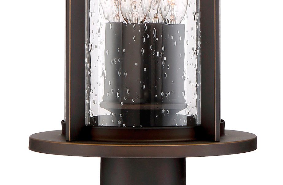 Thumbnail3 of The Great Outdoors Highland Ridge 4-Light Oil Rub Bronze Outdoor Post Light more views
