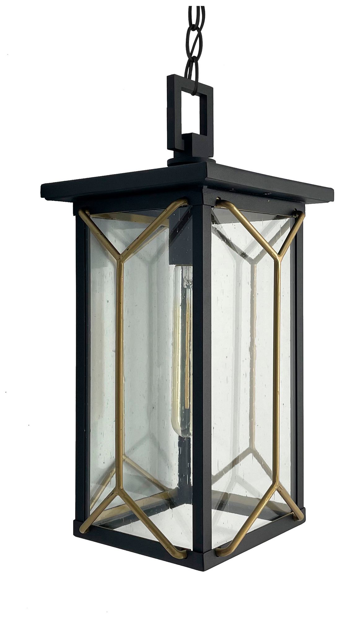 Thumbnail1 of The Great Outdoors Hillside Manor 1-Light Coal and Gold Chang Hung Lantern