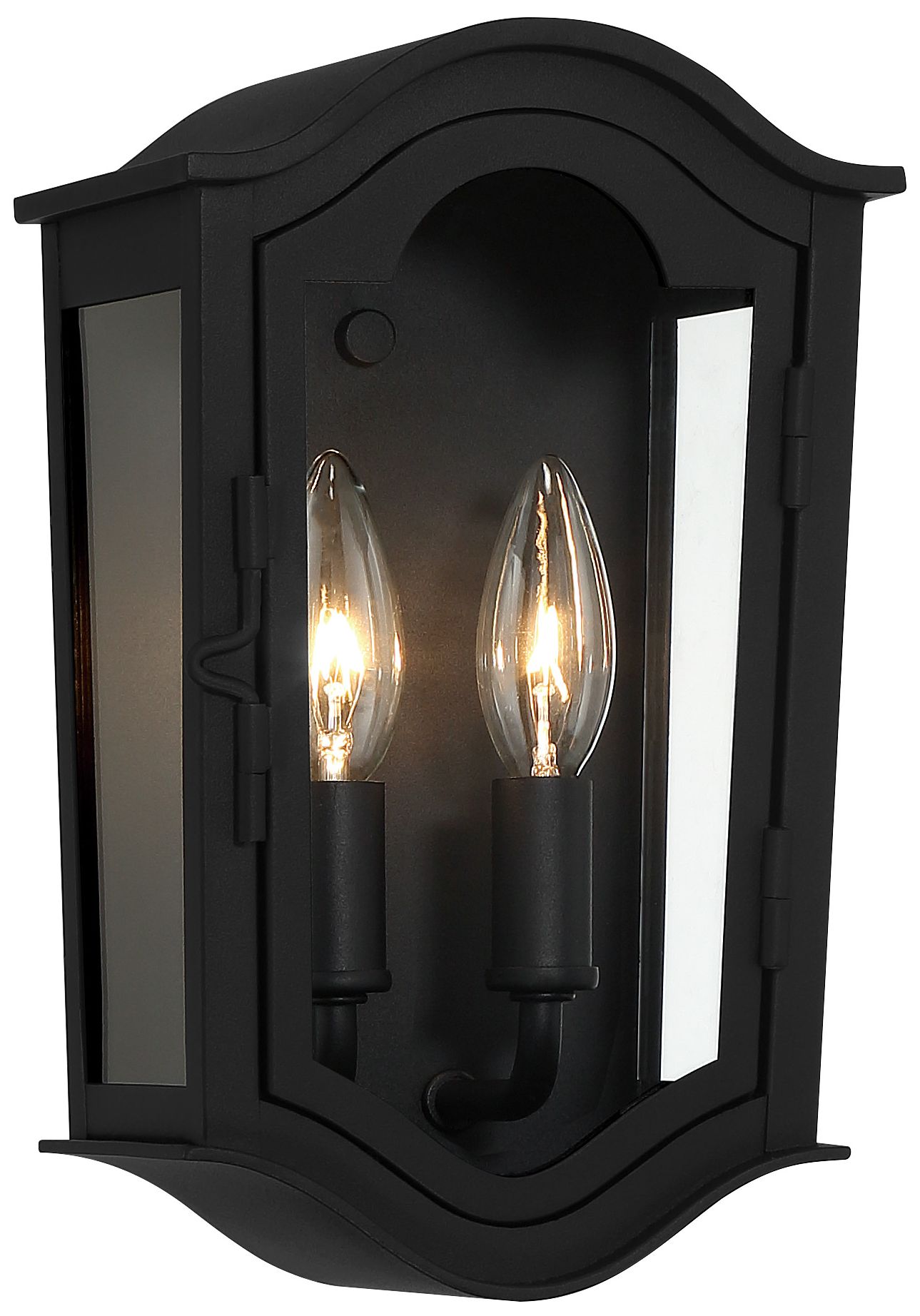 Image 2 The Great Outdoors Houghton Hall 2-Light Coal Outdoor Wall Mount