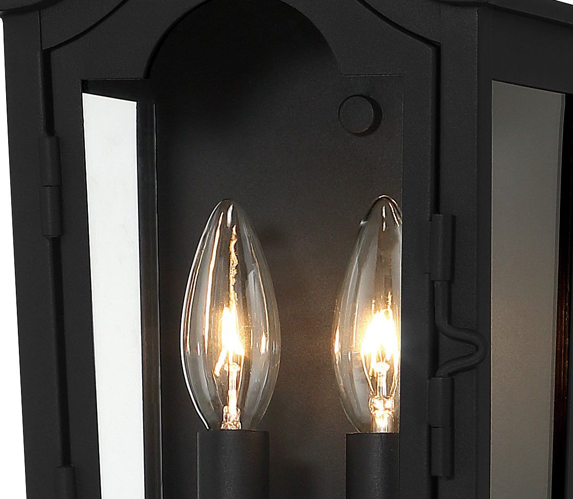 Image 4 The Great Outdoors Houghton Hall 2-Light Coal Outdoor Wall Mount more views