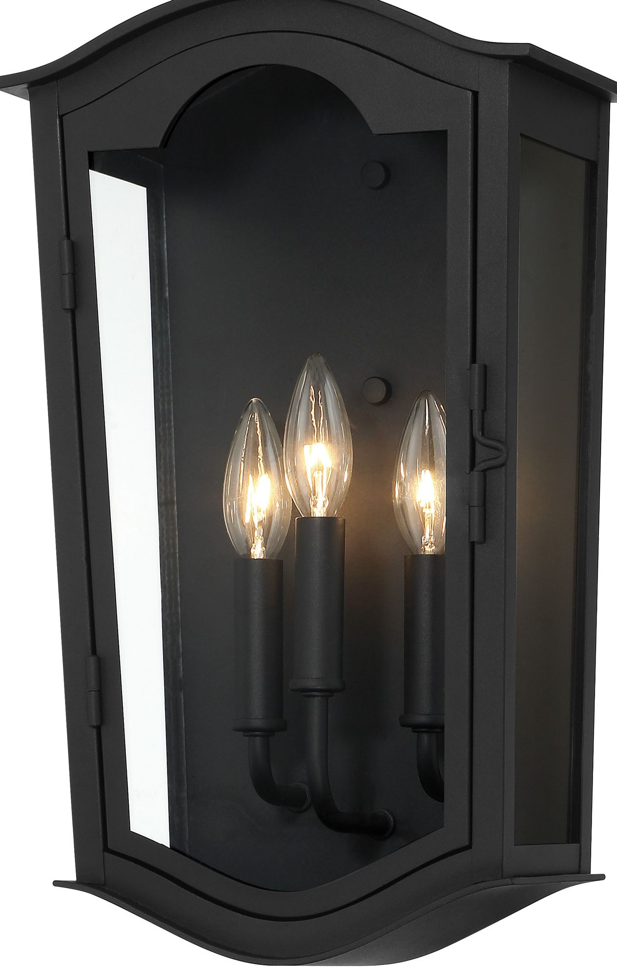 Image 3 The Great Outdoors Houghton Hall 3-Light Sand Coal Outdoor Wall Mount more views