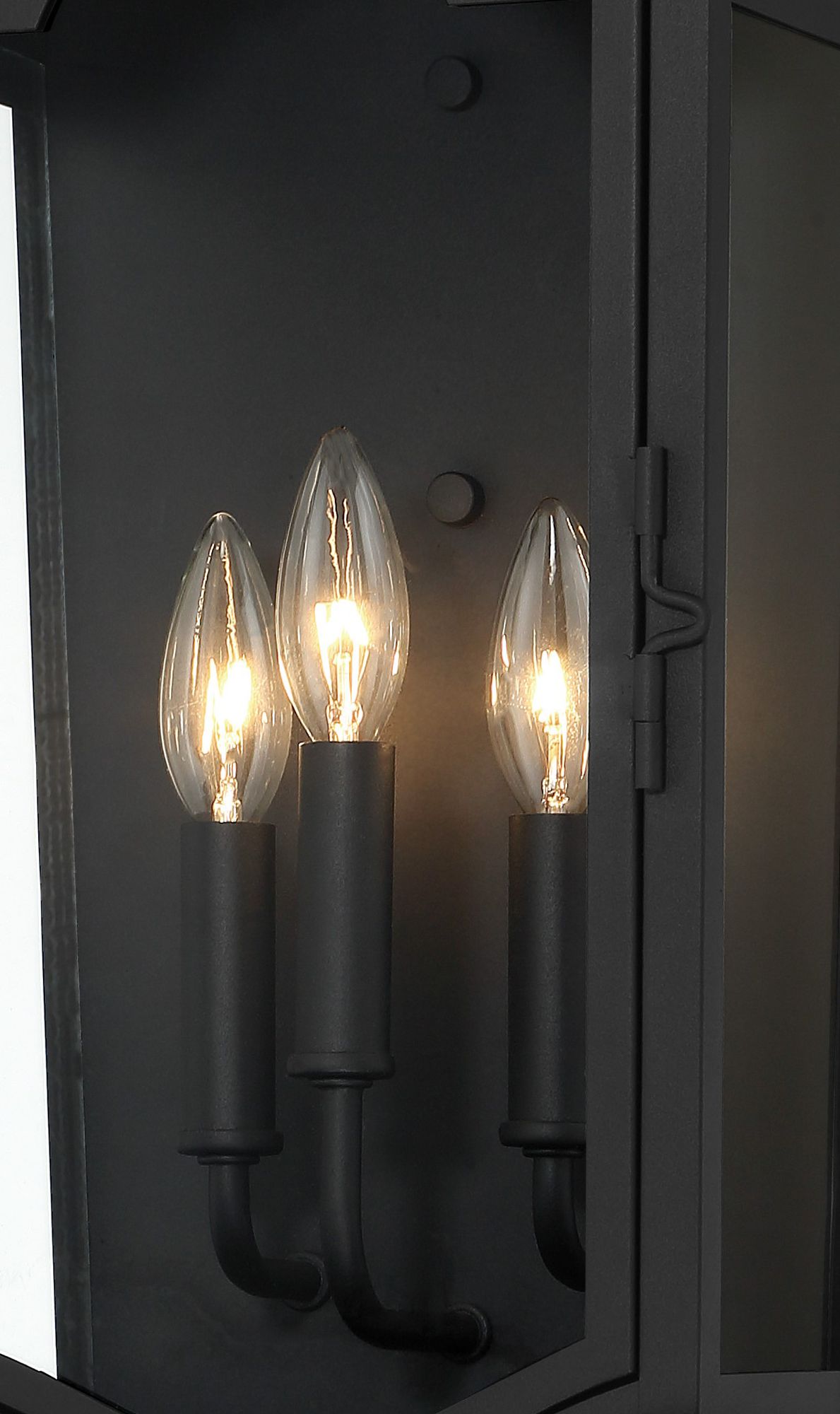 Image 4 The Great Outdoors Houghton Hall 3-Light Sand Coal Outdoor Wall Mount more views