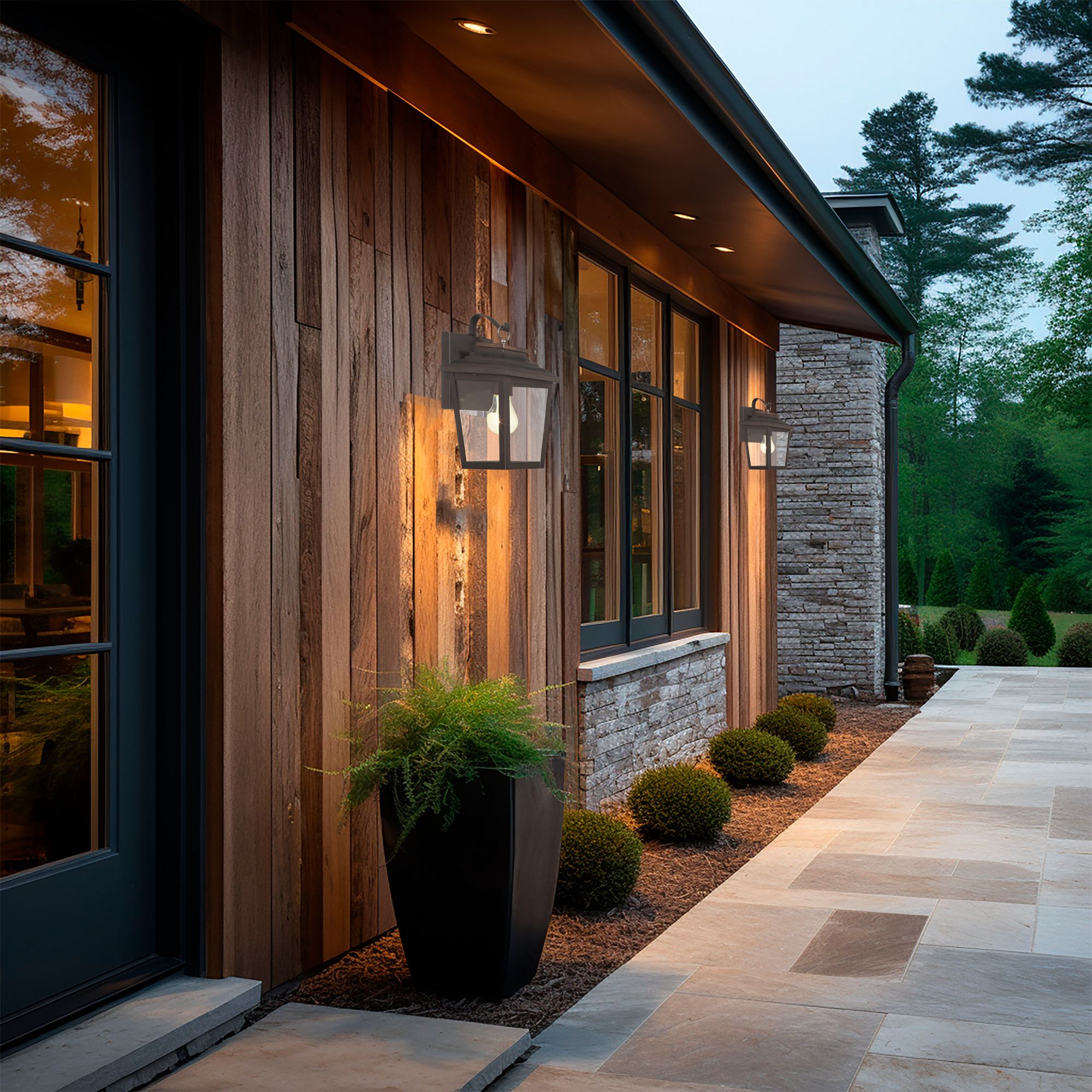 Image 7 The Great Outdoors Irvington Manor 1-Light Chelesa Bronze Wall Mount more views