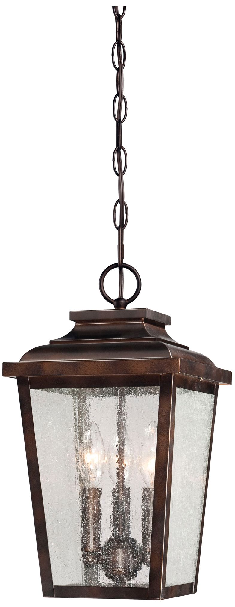 The Great Outdoors Irvington Manor 3-Light Bronze Chang Hung Lantern