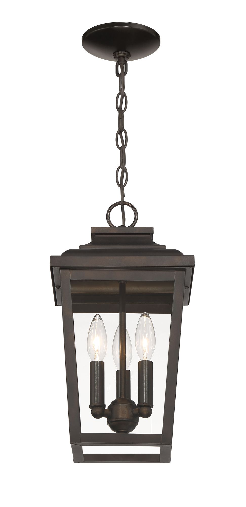 Image 6 The Great Outdoors Irvington Manor 3-Light Chelesa Bronze Chain Hung more views
