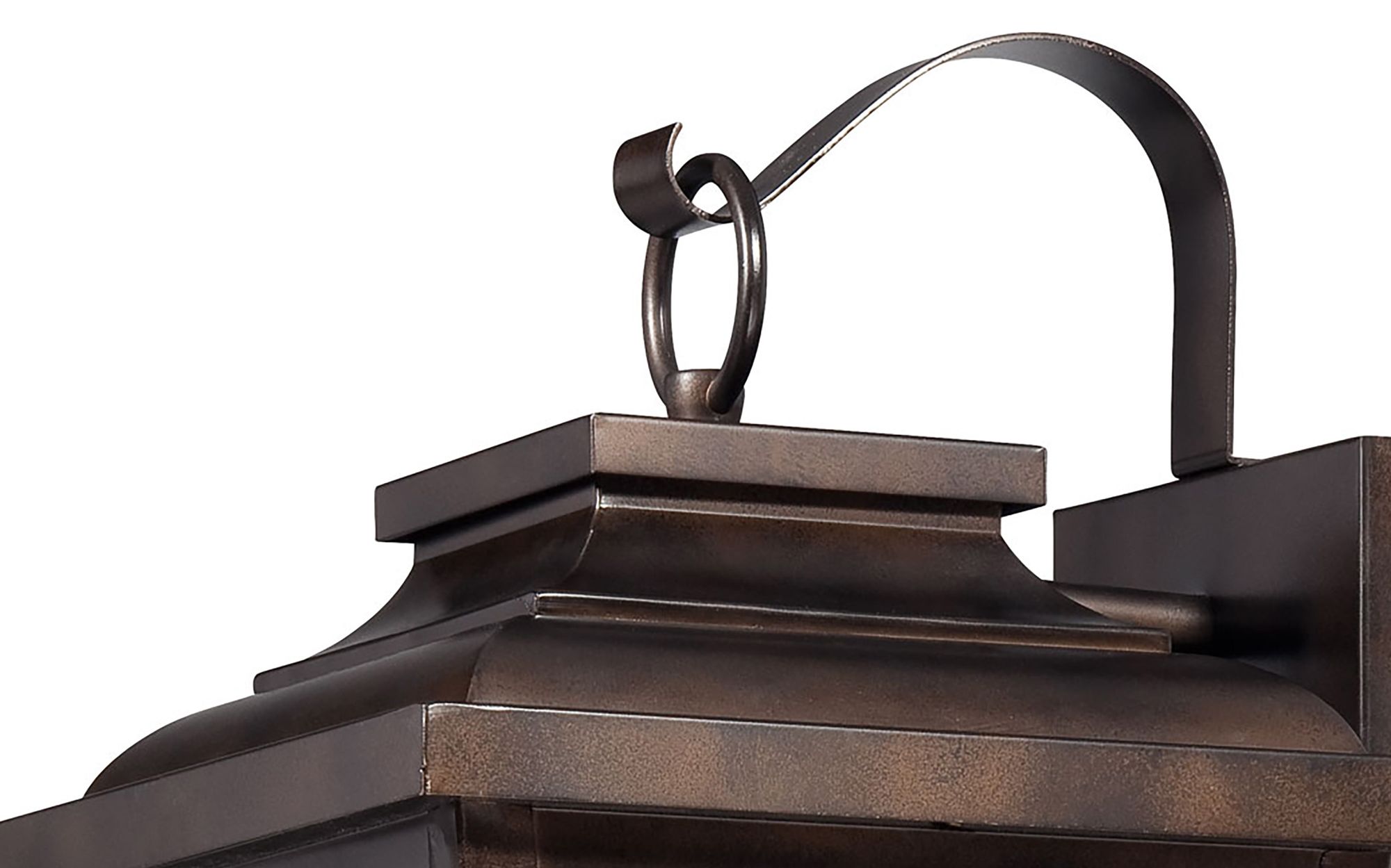 The Great Outdoors Irvington Manor 3-Light Chelesa Bronze Wall Mount in scene