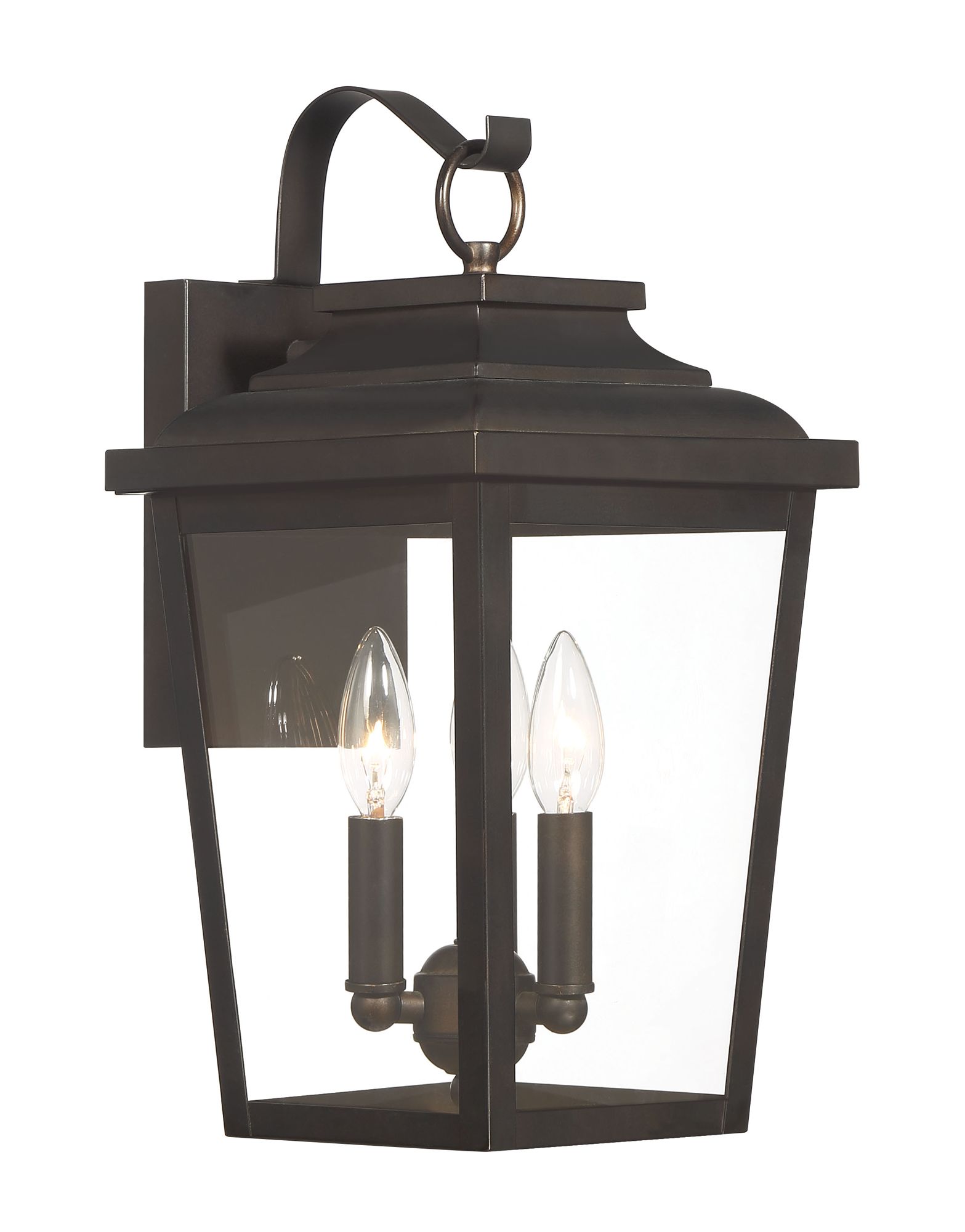 Image 6 The Great Outdoors Irvington Manor 3-Light Chelesa Bronze Wall Mount more views