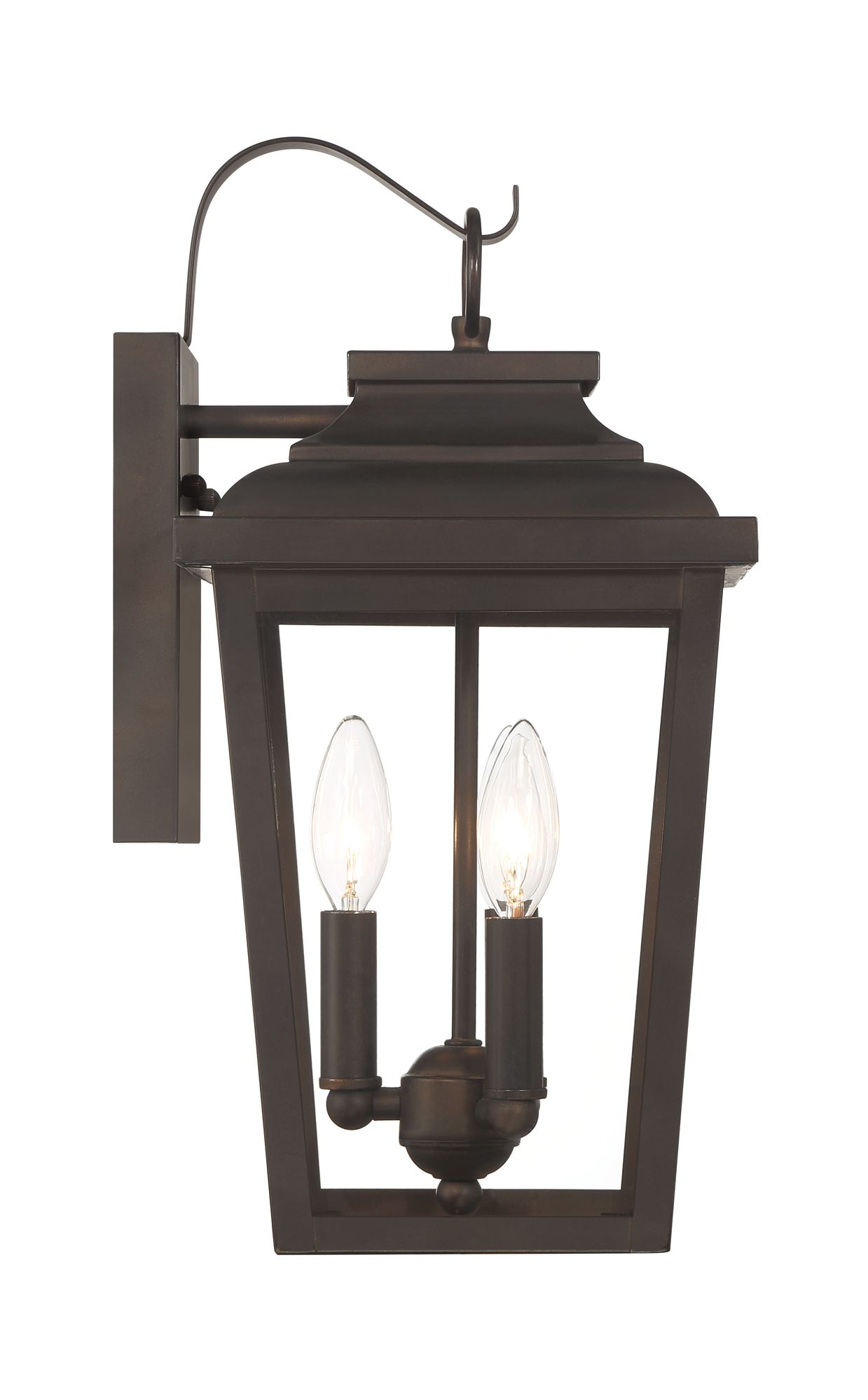 Image 7 The Great Outdoors Irvington Manor 3-Light Chelesa Bronze Wall Mount more views
