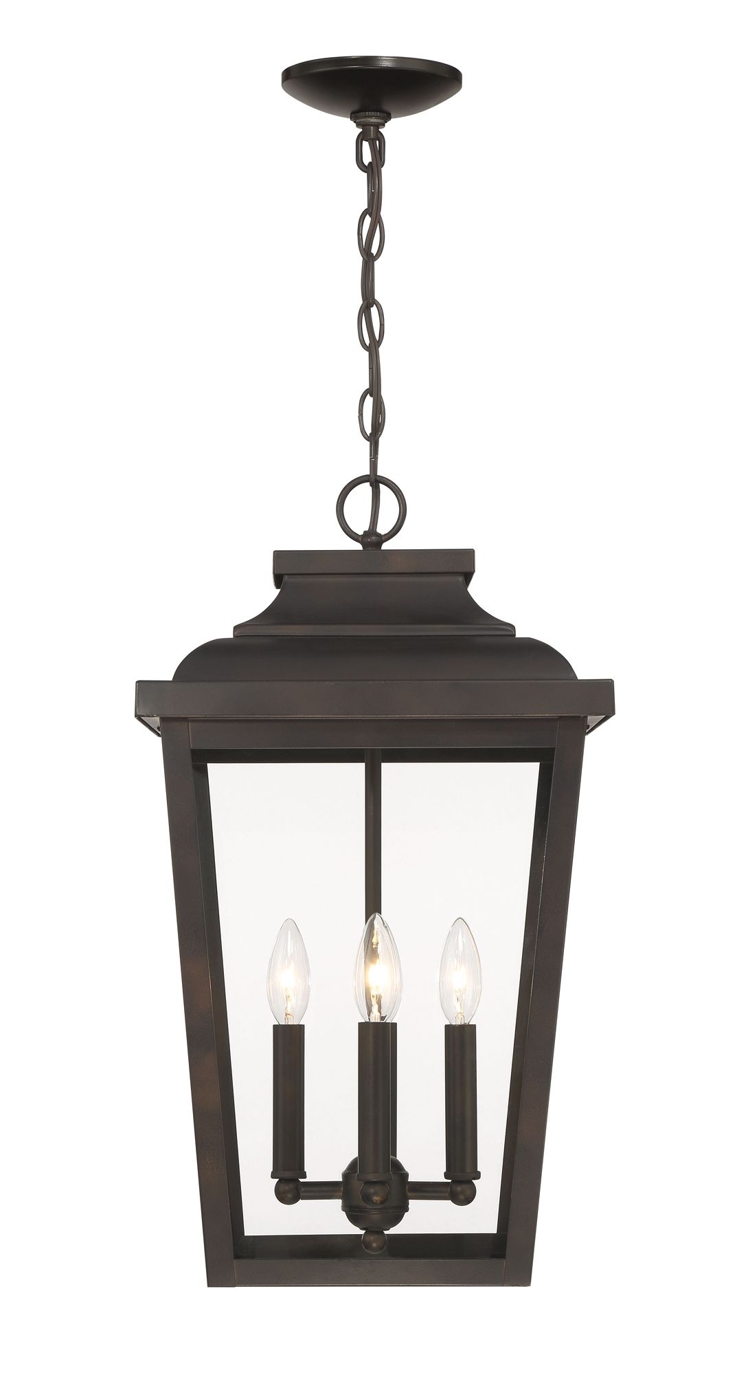 Image 5 The Great Outdoors Irvington Manor 4-Light Chelesa Bronze Chain Hung more views