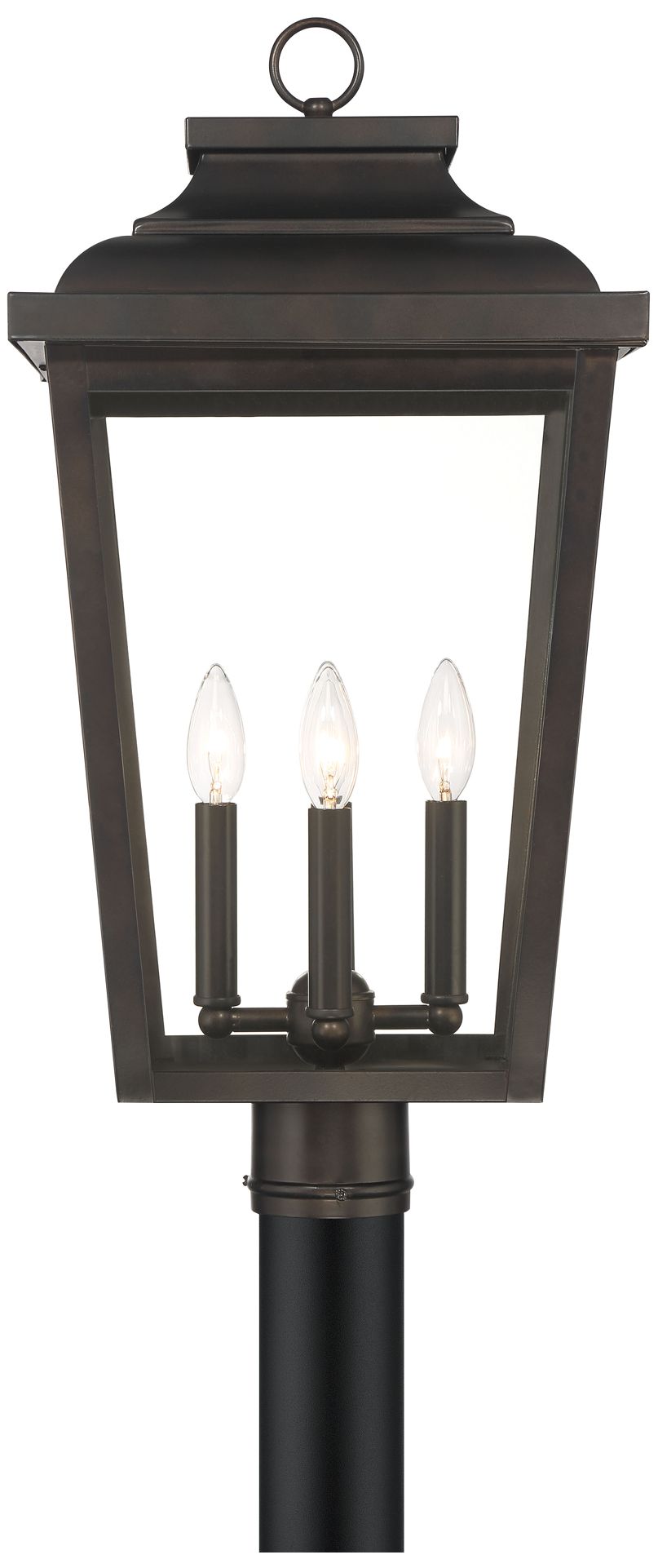 Image 3 The Great Outdoors Irvington Manor 4-Light Chelesa Bronze Post Mount more views