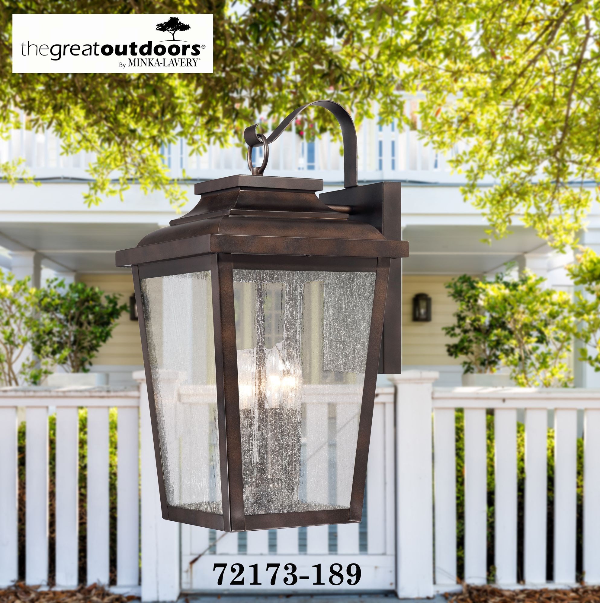 Image 3 The Great Outdoors Irvington Manor 4-Light Chelesa Bronze Wall Mount more views