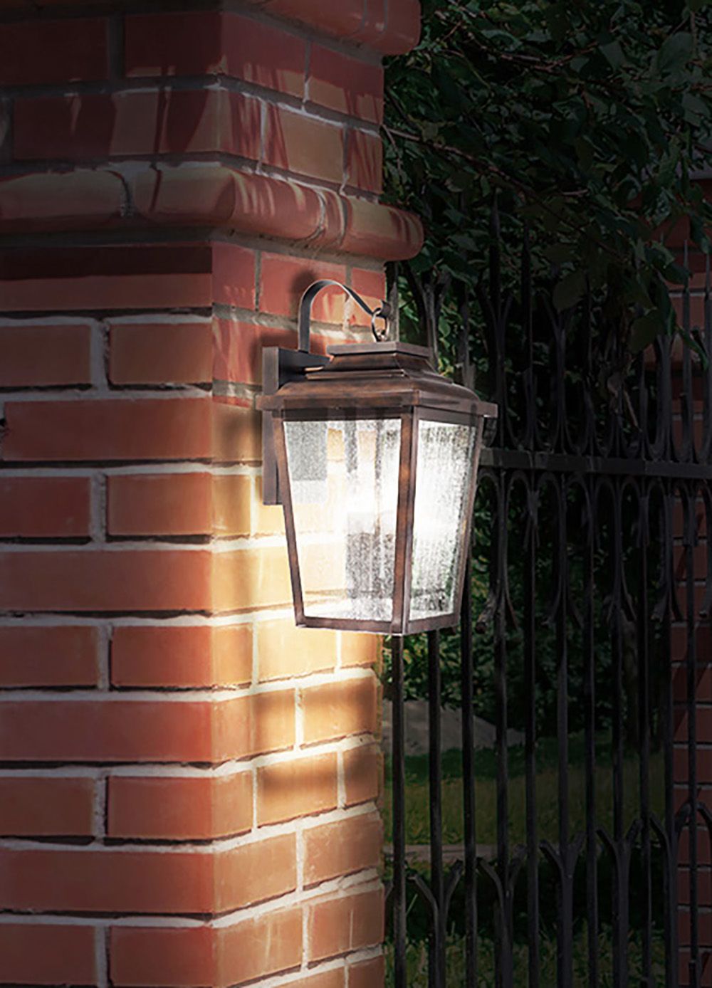 Image 4 The Great Outdoors Irvington Manor 4-Light Chelesa Bronze Wall Mount more views
