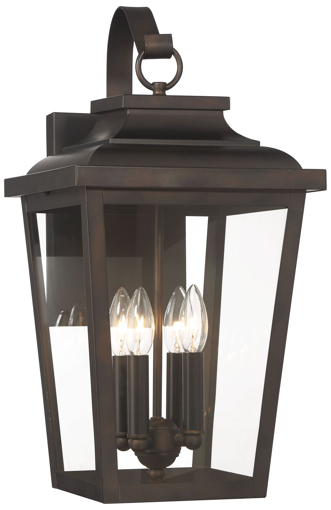 The Great Outdoors Irvington Manor 4-Light Chelesa Bronze Wall Mount