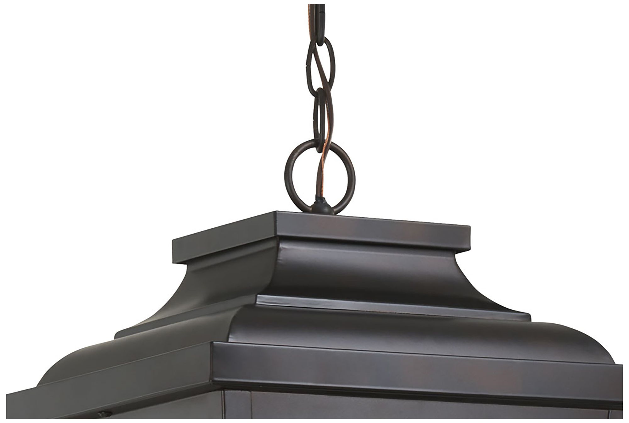 Image 3 The Great Outdoors Irvington Manor LED Chelesa Bronze Hanging Lantern more views