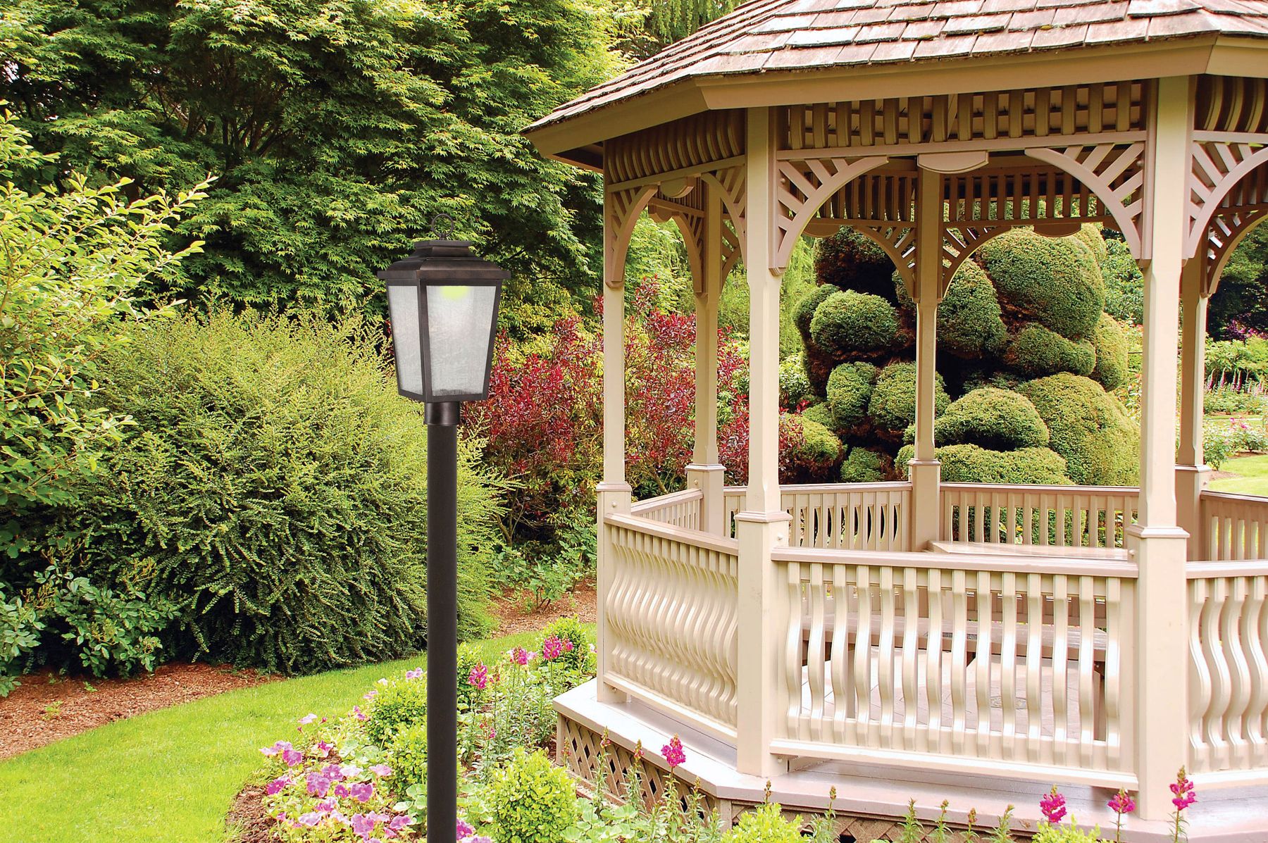 Image 3 The Great Outdoors Irvington Manor LED Chelesa Bronze Outdoor Post Mount more views