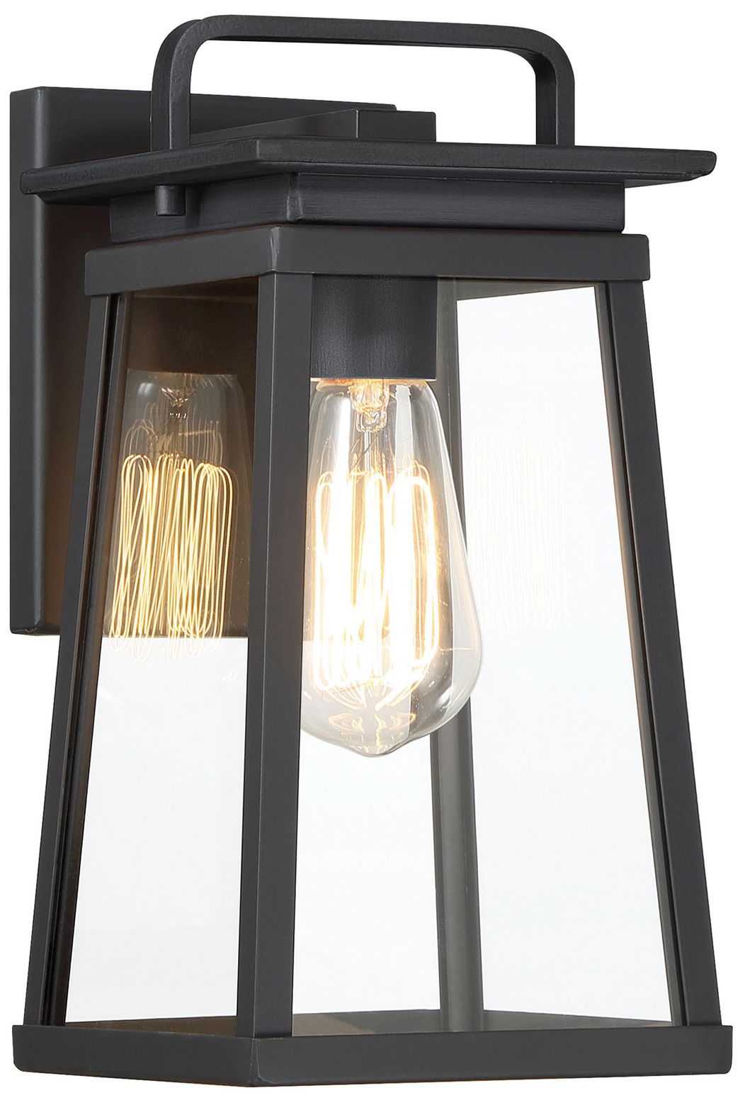 The Great Outdoors Isla Vista 1-Light Black 11-inch Outdoor Wall Mount