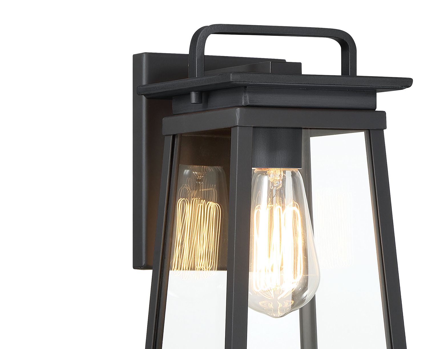 Image 3 The Great Outdoors Isla Vista 1-Light Black 11-inch Outdoor Wall Mount more views