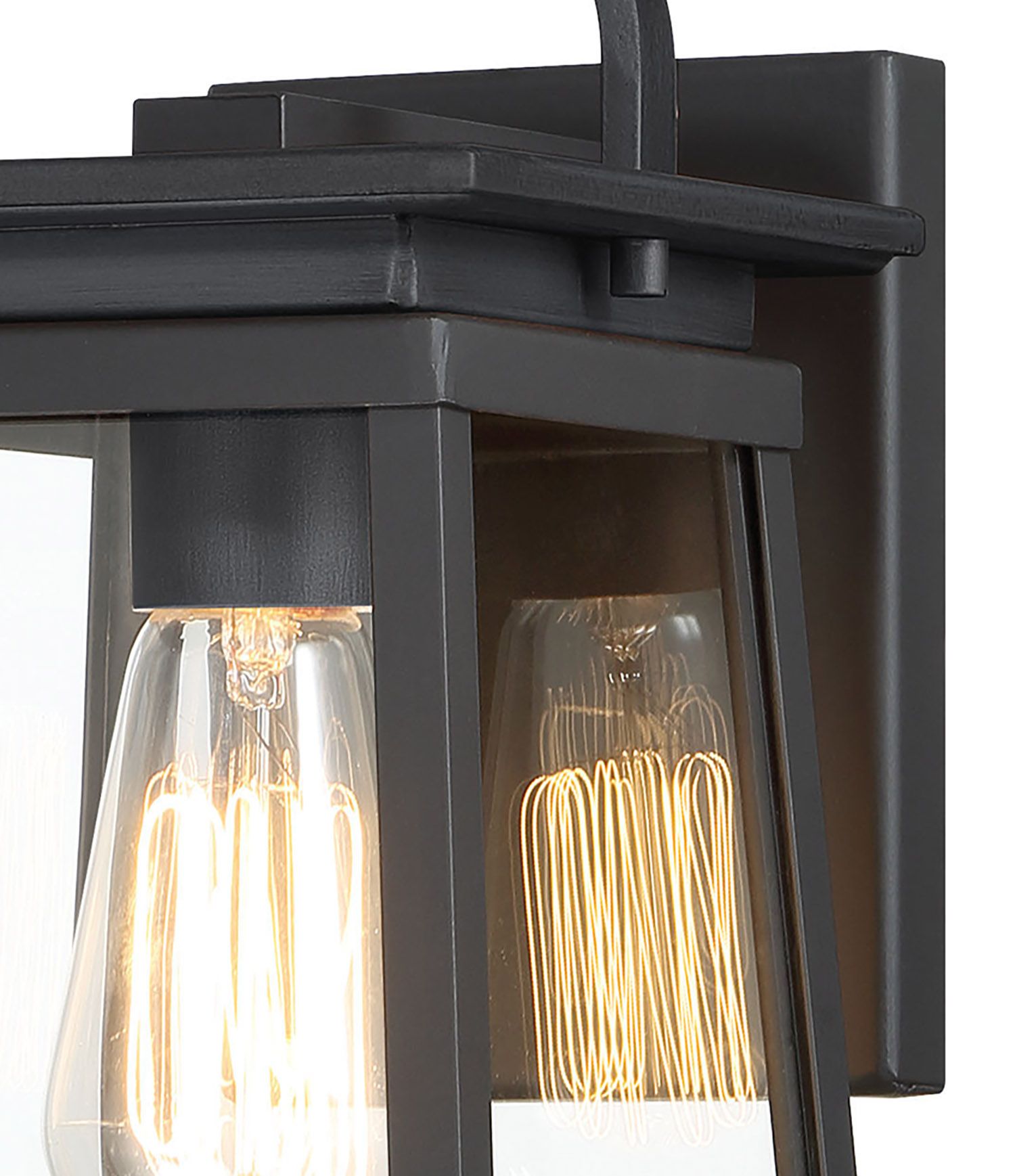 Image 4 The Great Outdoors Isla Vista 1-Light Black 11-inch Outdoor Wall Mount more views