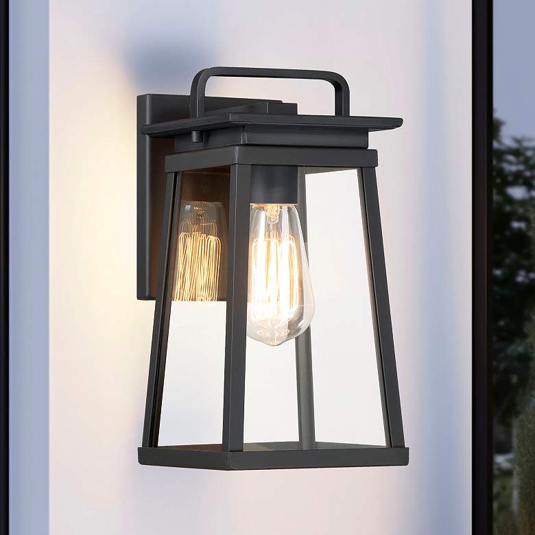 Image 1 The Great Outdoors Isla Vista 1-Light Black Outdoor Wall Mount