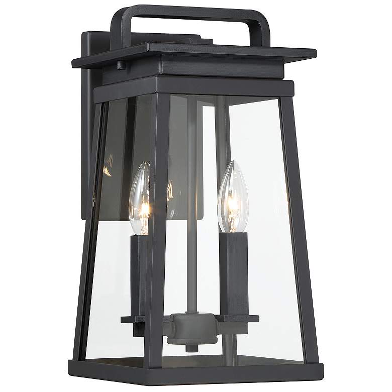 Image 2 The Great Outdoors Isla Vista 2-Light Black Outdoor Wall Mount