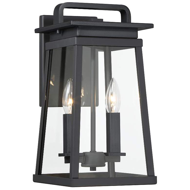 Image 1 The Great Outdoors Isla Vista 2-Light Black Outdoor Wall Mount