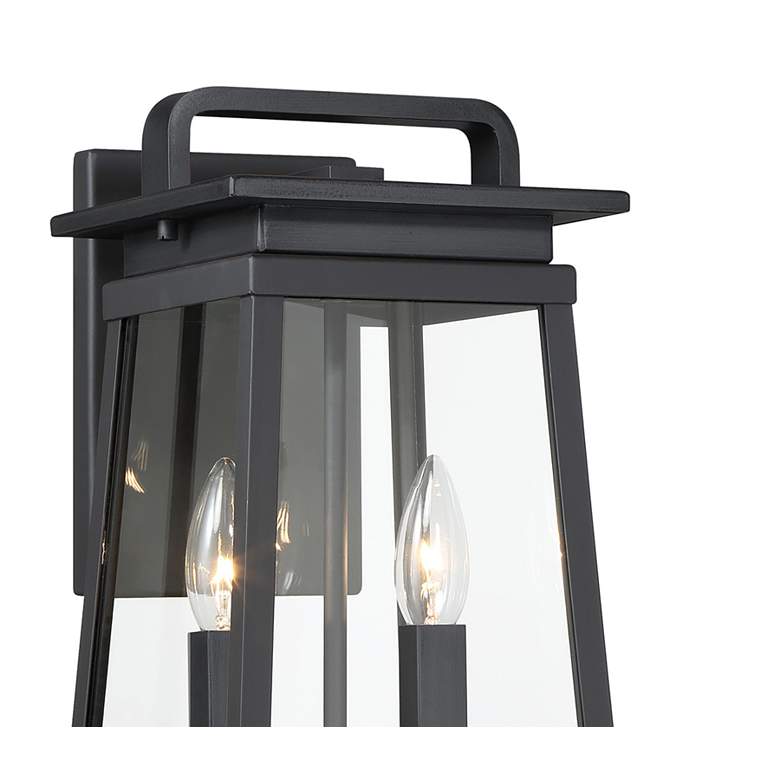 Image 3 The Great Outdoors Isla Vista 2-Light Black Outdoor Wall Mount more views