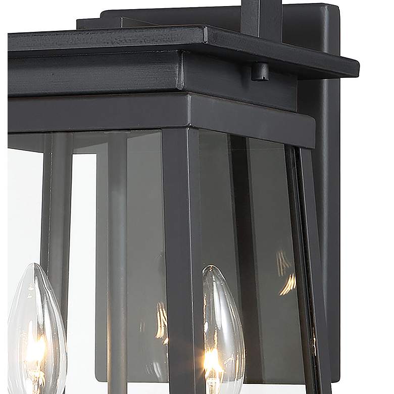 Image 4 The Great Outdoors Isla Vista 2-Light Black Outdoor Wall Mount more views