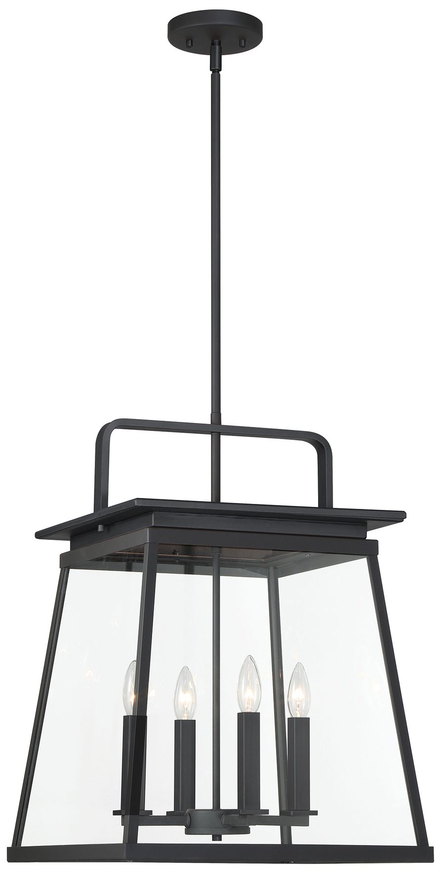 Image 2 The Great Outdoors Isla Vista 4-Light Black 22.75-in Outdoor Pendant Light